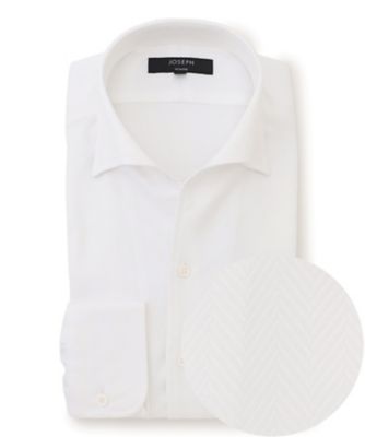 ＜JOSEPH HOMME＞【ドレスシャツ】ツイルヘリンボンクレイジー　イタリアンカラードレスシャツ（ＨＤＪＨＬＭ０２０１）