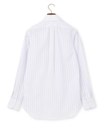 【ＰＲＥＭＩＵＭ　ＰＬＥＡＴＳ　／　形態安定】ダッパーストライプシャツ　／　Ｂ．Ｄ．（ＨＤＯＶＣＭ０２０３）