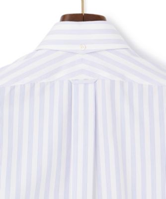 【ＰＲＥＭＩＵＭ　ＰＬＥＡＴＳ　／　形態安定】ダッパーストライプシャツ　／　Ｂ．Ｄ．（ＨＤＯＶＣＭ０２０３）