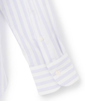 【ＰＲＥＭＩＵＭ　ＰＬＥＡＴＳ　／　形態安定】ダッパーストライプシャツ　／　Ｂ．Ｄ．（ＨＤＯＶＣＭ０２０３）