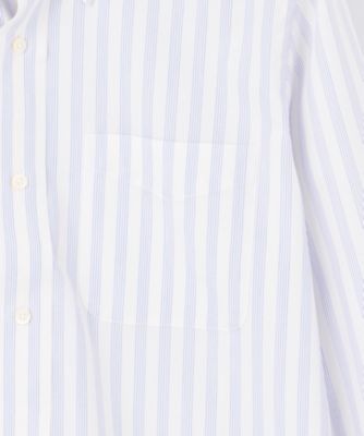 【ＰＲＥＭＩＵＭ　ＰＬＥＡＴＳ　／　形態安定】ダッパーストライプシャツ　／　Ｂ．Ｄ．（ＨＤＯＶＣＭ０２０３）