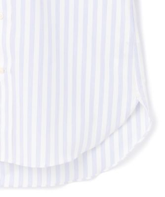 【ＰＲＥＭＩＵＭ　ＰＬＥＡＴＳ　／　形態安定】ダッパーストライプシャツ　／　Ｂ．Ｄ．（ＨＤＯＶＣＭ０２０３）