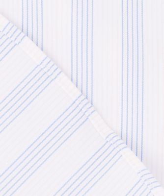 【ＰＲＥＭＩＵＭ　ＰＬＥＡＴＳ　／　形態安定】ダッパーストライプシャツ　／　Ｂ．Ｄ．（ＨＤＯＶＣＭ０２０３）