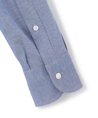 【Ｓｉｎｇｌｅ　Ｎｅｅｄｌｅ　Ｔａｉｌｏｒｉｎｇ　／　形態安定】スムースハイゲージニット　シャツ　／　Ｂ．Ｄ．（ＨＤＯＶＣＭ０２１７）