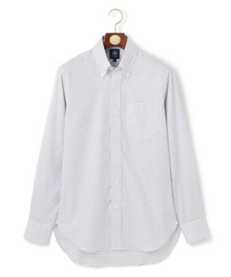【ＰＲＥＭＩＵＭ　ＰＬＥＡＴＳ　／　形態安定】スーピマコットンタッタソールチェック　シャツ／Ｂ．Ｄ．（ＨＤＯＶＣＷ０２０３）