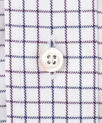 【ＰＲＥＭＩＵＭ　ＰＬＥＡＴＳ　／　形態安定】スーピマコットンタッタソールチェック　シャツ／Ｂ．Ｄ．（ＨＤＯＶＣＷ０２０３）