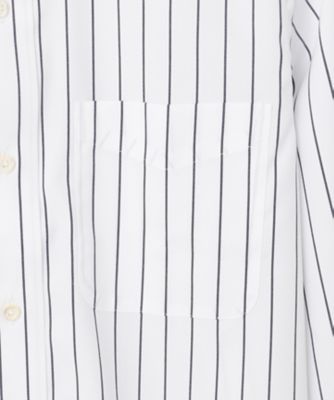 【ＷＥＢ・一部店舗限定】【ＰＲＥＭＩＵＭ　ＰＬＥＡＴＳ　／　形態安定】スーピマコットンホールドストライプ　シャツ　／　ワイドカラー（ＨＤＯＶ