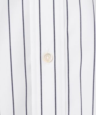 【ＷＥＢ・一部店舗限定】【ＰＲＥＭＩＵＭ　ＰＬＥＡＴＳ　／　形態安定】スーピマコットンホールドストライプ　シャツ　／　ワイドカラー（ＨＤＯＶ