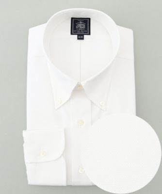 ＜J.PRESS (Men)＞【定番】【ＰＲＥＭＩＵＭ　ＰＬＥＡＴＳ　／　形態安定】ピンオックス　ドレスシャツ　／　Ｂ．Ｄ．（ＨＤＯＶＧＭ００３１）