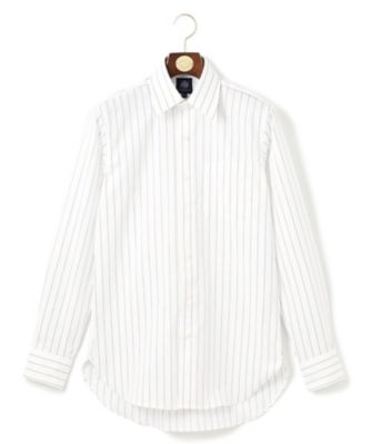【ＰＲＥＭＩＵＭ　ＰＬＥＡＴＳ　／　形態安定】スーピマコットンボールドストライプ　ドレスシャツ　／　レギュラー（ＨＤＯＶＧＭ０２０２）