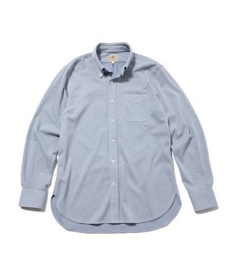 J.PRESS (Men)/ジェイ・プレス ポロシャツのような快適な着心地【吸水速乾/ストレッチ/消臭/ノンアイロン】エレスポジャージー ドレスシャツ/B.D.(HDO 073_サックス トップス【三越伊勢丹/公式】