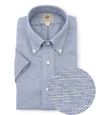 ＜J.PRESS (Men)＞【ＷＥＢ・一部店舗限定】ブリーザブルレノクロス　半袖シャツ　／　Ｂ．Ｄ．（ＨＤＯＶＬＭ０６００）
