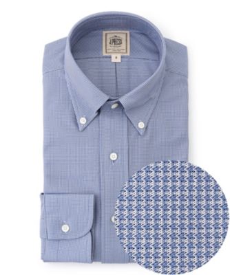 ＜J.PRESS (Men)＞【吸水速乾　／　ＵＶケア　／　高通気性】【ＳＭＡＲＴ　ＴＥＣＨ】ハウンドトゥース　ジャージーシャツ（ＨＤＯＶＬＳ０２２２）