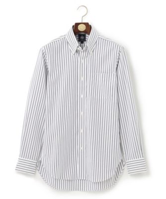 【ＰＲＥＭＩＵＭ　ＰＬＥＡＴＳ　／　形態安定】ダブルストライプ　シャツ　／　Ｂ．Ｄ．（ＨＤＯＶＮＡ０２０１）