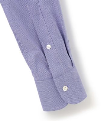 【ＰＲＥＭＩＵＭ　ＰＬＥＡＴＳ　／　形態安定】千鳥格子シャツ　／　Ｂ．Ｄ．（ＨＤＯＶＮＡ０２０４）
