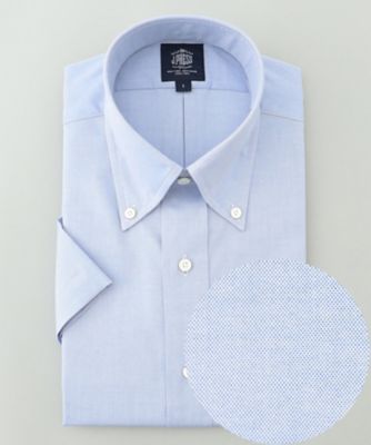 【ＰＲＥＭＩＵＭ　ＰＬＥＡＴＳ　／　形態安定】ピンオックス　半袖シャツ　／　Ｂ．Ｄ．（ＨＤＯＶＳＭ０３１０）