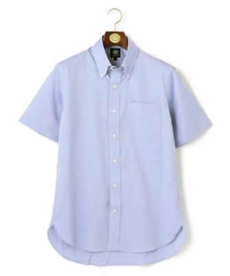 【ＰＲＥＭＩＵＭ　ＰＬＥＡＴＳ　／　形態安定】ピンオックス　半袖シャツ　／　Ｂ．Ｄ．（ＨＤＯＶＳＭ０３１０）
