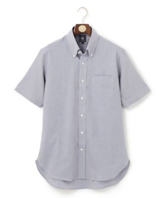 【ＥＸＴＲＡ　ＣＯＭＦＯＲＴ　／　形態安定・ストレッチ・抗菌防臭・速乾】パナマミニチェック　半袖シャツ／Ｂ．Ｄ．（ＨＤＯＶＳＭ０４０１）
