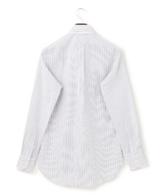 【ＰＲＥＭＩＵＭ　ＰＬＥＡＴＳ　／　形態安定】ピンオックスカラードストライプシャツ　／　Ｂ．Ｄ．（ＨＤＯＶＳＳ０２０４）