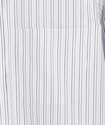 【ＰＲＥＭＩＵＭ　ＰＬＥＡＴＳ　／　形態安定】ピンオックスカラードストライプシャツ　／　Ｂ．Ｄ．（ＨＤＯＶＳＳ０２０４）