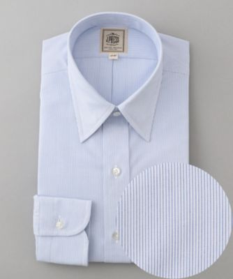 J.PRESS (Men)/ジェイ・プレス 【Single Needle Tailoring / 形態安定】ブロードストライプ シャツ /レギュラー(HDOVSW0211)