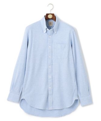 【SALE】J.PRESS (Men)/ジェイ・プレス リッチジャージー コットンネルシャツ(HDOVSW0217) 873_サックス トップス【三越伊勢丹/公式】