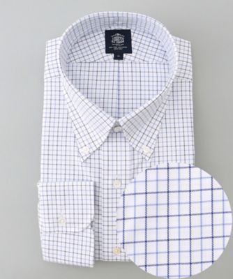 J.PRESS (Men)/ジェイ・プレス 【ＫＩＮＧ　ＳＩＺＥ】【ＰＲＥＭＩＵＭ　ＰＬＥＡＴＳ　／　形態安定】スーピマコットンタッタソールチェック　シャツ／Ｂ．Ｄ．（ＨＤＯＸＣＷ０２