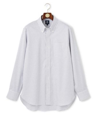 【ＫＩＮＧ　ＳＩＺＥ】【ＰＲＥＭＩＵＭ　ＰＬＥＡＴＳ　／　形態安定】スーピマコットンタッタソールチェック　シャツ／Ｂ．Ｄ．（ＨＤＯＸＣＷ０２