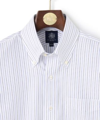 【ＫＩＮＧ　ＳＩＺＥ】【ＰＲＥＭＩＵＭ　ＰＬＥＡＴＳ　／　形態安定】スーピマコットンオルタネートストライプ　　シャツ／Ｂ．Ｄ．（ＨＤＯＸＣＷ