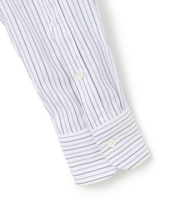 【ＫＩＮＧ　ＳＩＺＥ】【ＰＲＥＭＩＵＭ　ＰＬＥＡＴＳ　／　形態安定】スーピマコットンオルタネートストライプ　　シャツ／Ｂ．Ｄ．（ＨＤＯＸＣＷ