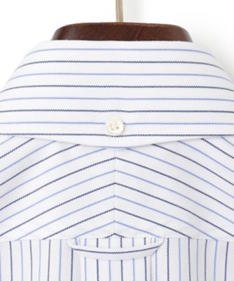 【ＫＩＮＧ　ＳＩＺＥ】【ＰＲＥＭＩＵＭ　ＰＬＥＡＴＳ　／　形態安定】スーピマコットンオルタネートストライプ　　シャツ／Ｂ．Ｄ．（ＨＤＯＸＣＷ