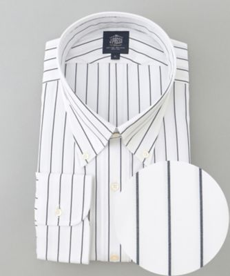 J.PRESS (Men)/ジェイ・プレス 【ＫＩＮＧ　ＳＩＺＥ】【ＰＲＥＭＩＵＭ　ＰＬＥＡＴＳ　／　形態安定】スーピマコットンホールドストライプ　シャツ／Ｂ．Ｄ．（ＨＤＯＸＣＷ０２０