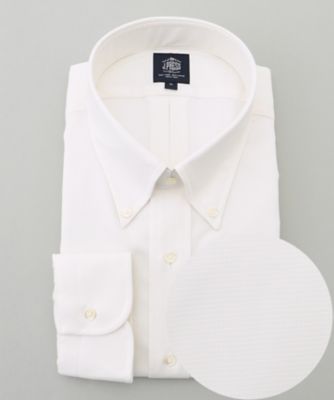 ＜J.PRESS (Men)＞【ＫＩＮＧ　ＳＩＺＥ】【ＰＲＥＭＩＵＭ　ＰＬＥＡＴＳ　／　形態安定】ピンヘッド　ドレスシャツ　／　Ｂ．Ｄ．（ＨＤＯＸＧＭ００５１）