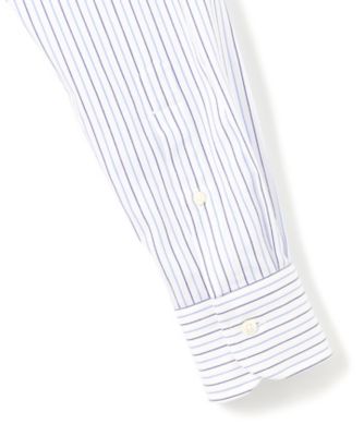 【ＫＩＮＧ　ＳＩＺＥ】【ＰＲＥＭＩＵＭ　ＰＬＥＡＴＳ　／　形態安定】スーピマコットンパナマストライプ　ドレスシャツ　／　Ｂ．Ｄ．（ＨＤＯＸＧ