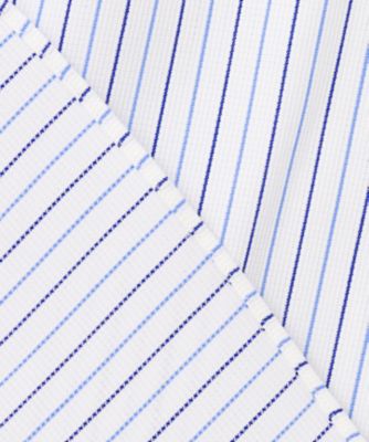 【ＫＩＮＧ　ＳＩＺＥ】【ＰＲＥＭＩＵＭ　ＰＬＥＡＴＳ　／　形態安定】スーピマコットンパナマストライプ　ドレスシャツ　／　Ｂ．Ｄ．（ＨＤＯＸＧ