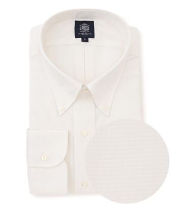 ＜J.PRESS (Men)＞【ＫＩＮＧ　ＳＩＺＥ】【ＰＲＥＭＩＵＭ　ＰＬＥＡＴＳ　／　形態安定】ピンヘッド　ドレスシャツ　／　Ｂ．Ｄ．（ＨＤＯＸＧＷ００５１）
