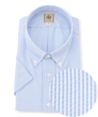 ＜J.PRESS (Men)＞【ＫＩＮＧ　ＳＩＺＥ　／　ＢＥＡＴ　ＨＥＡＴ　ＳＹＳＴＥＭ】半袖シャツ　／　Ｂ．Ｄ．（ＨＤＯＸＬＡ０４０１）