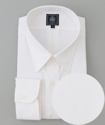 ＜J.PRESS (Men)＞【ＫＩＮＧ　ＳＩＺＥ】【ＰＲＥＭＩＵＭ　ＰＬＥＡＴＳ　／　形態安定】ピンオックス　ドレスシャツ　／　レギュラー（ＨＤＯＸＳＷ００３２）