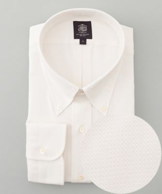 J.PRESS (Men)/ジェイ・プレス 【ＫＩＮＧ　ＳＩＺＥ】【ＰＲＥＭＩＵＭ　ＰＬＥＡＴＳ　／　形態安定】ピンヘッド　シャツ　／　Ｂ．Ｄ．（ＨＤＯＸＳＷ００５１）