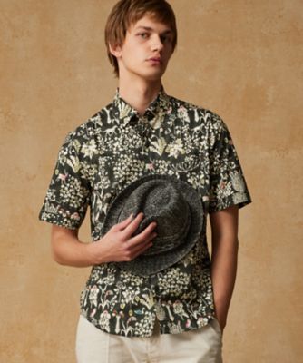 美品 2024SS アマカ リバティ MEGUMIタナローンシャツ 完売品 キングサイズ・新作・英国・リバティ社】リバティタナローン