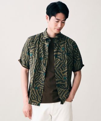 JOSEPH ABBOUD (Men) /ジョセフ アブード 【キングサイズ・英国・リバティ社】リバティ　半袖シャツ（ＨＨＪＫＬＡ０００１）