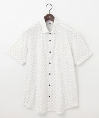 ＜JOSEPH ABBOUD (Men) ＞【キングサイズ・イージーケア】　ジャージーペイズリープリントシャツ（ＨＨＪＫＳＭ０４１４）