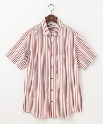 ＜JOSEPH ABBOUD (Men) ＞【キングサイズ・吸水速乾】ソアロンストライプ　半袖（ＨＨＪＫＳＳ０３０１）
