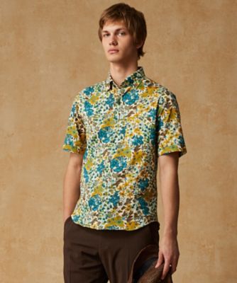 ＜JOSEPH ABBOUD (Men) ＞【リバティ】リバティシェラトンジャージープリント　半袖シャツ（ＨＨＪＬＧＡ０００２）