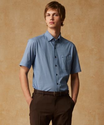 JOSEPH ABBOUD (Men) /ジョセフ アブード 【ストレッチ・イージーケア】コンパクトジャージープリントシャツ(HHJLGA0003)