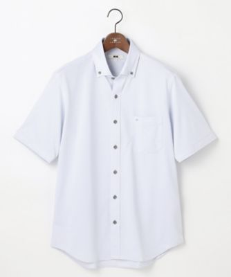 JOSEPH ABBOUD (Men) /ジョセフ アブード 【ジャージー素材・ストレッチ・イージーケア】コンパクトジャージー半袖　シャツ（ＨＨＪＬＬＭ０１１１）