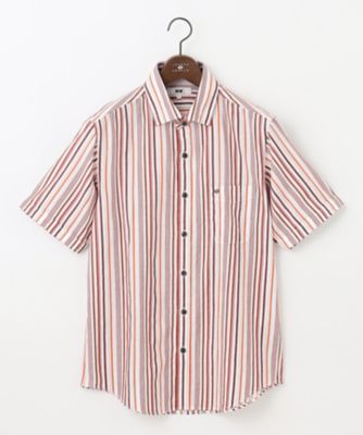 JOSEPH ABBOUD (Men) /ジョセフ アブード 【吸水速乾】ソアロンストライプ 半袖(HHJLSS0301)