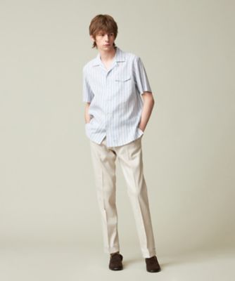 【ＨＹＢＲＩＤ　ＬＩＮＥＮ】オープンカラーシャツ（ＨＨＯＶＣＡ０４１１）