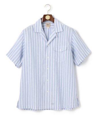 【ＨＹＢＲＩＤ　ＬＩＮＥＮ】オープンカラーシャツ（ＨＨＯＶＣＡ０４１１）