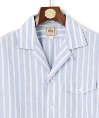 【ＨＹＢＲＩＤ　ＬＩＮＥＮ】オープンカラーシャツ（ＨＨＯＶＣＡ０４１１）
